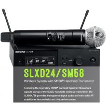 MICROFONE SEM FIO SHURE SLXD24/SM58 