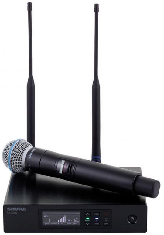 MICROFONE SEM FIO SHURE QLXD24 /BETA58