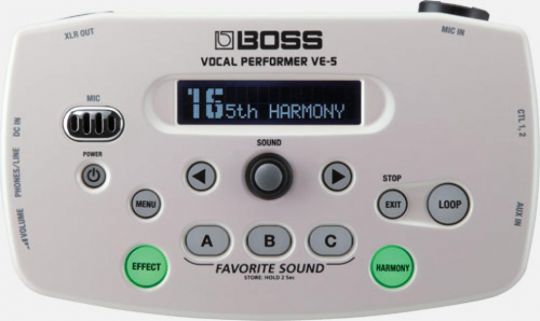 PEDAL BOSS VE5 WHITE VOCAL